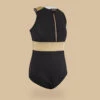 MAILLOT DE BAIN 1 PIECE CALYSTA FILLE 900 NOIR OR 1 MAILLOT DE BAIN 1 PIECE CALYSTA FILLE 900 NOIR OR -Kitesurf Boutique maillot de bain 1 piece calysta fille 900 noir or