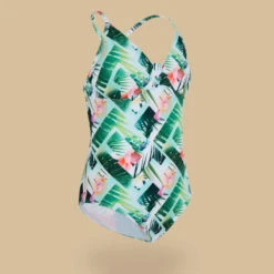 MAILLOT DE BAIN 1 PIECE TRIANGLE FILLE 500 VERT -Kitesurf Boutique maillot de bain 1 piece triangle fille 500 vert 6