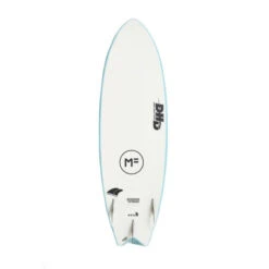 MF X DHD Twin 5’4 Softboard- Blue -Kitesurf Boutique mf x dhd twin 54 softboard blue 1