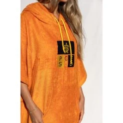 Pacifique Sud | Poncho Surf | Orange | Avec Manches -Kitesurf Boutique pacifique sud poncho surf orange avec manches 4