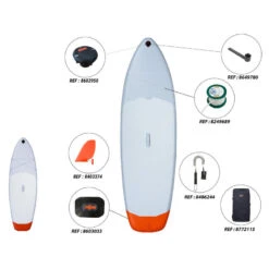 Pack De Stand Up Paddle Gonflable (10'/35"/6") - 1 Ou 2 Personnes Jusqu'à 130kg 16 Pack De Stand Up Paddle Gonflable (10'/35"/6") - 1 Ou 2 Personnes Jusqu'à 130kg -Kitesurf Boutique pack de stand up paddle gonflable 10356 1 ou 2 personnes jusqua 130kg 4