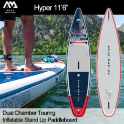 PACK PADDLE GONFLABLE HYPER 11'6 AQUA MARINA 2023 -Kitesurf Boutique pack paddle gonflable hyper 116 aqua marina 2023 1