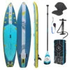 PACK (PLANCHE, POMPE, PAGAIE) STAND UP PADDLE GONFLABLE WATTSUP SILV 11'6 COMBO -Kitesurf Boutique pack planche pompe pagaie stand up paddle gonflable wattsup silv 116 combo