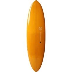 Planche De Surf BEAVER Mid Length Twin Pin Double Layer Orange 6'10" -Kitesurf Boutique planche de surf beaver mid length twin pin double layer orange 610 1