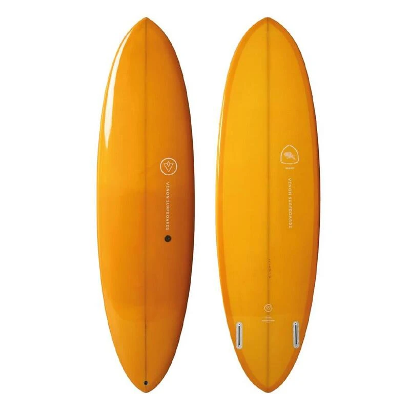Planche De Surf BEAVER Mid Length Twin Pin Double Layer Orange 6'6" 3 Planche De Surf BEAVER Mid Length Twin Pin Double Layer Orange 6'6"