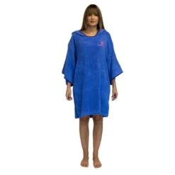 Poncho De Surf Violet - Taille Unique - Avec Manches