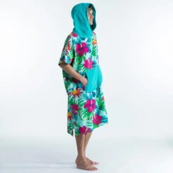 PONCHO SURF 500 ADULTE Print Bora -Kitesurf Boutique poncho surf 500 adulte print bora 8
