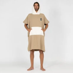 Poncho Surf Adulte - 500 Sable -Kitesurf Boutique poncho surf adulte 500 sable 2