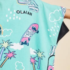 Poncho Surf Enfant 135 à 160 Cm - 550 Skatepark -Kitesurf Boutique poncho surf enfant 135 a 160 cm 550 skatepark 5