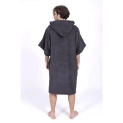 Poncho Surf Gris | Taille Unique | 100% Coton | Unisexe | Avec Manches -Kitesurf Boutique poncho surf gris taille unique 100 coton unisexe avec manches 2