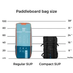 Sac à Dos De Transport De Stand Up Paddles Gonflables Compact Itiwit 8'/9/S/M/L -Kitesurf Boutique sac a dos de transport de stand up paddles gonflables compact itiwit 89sml 4