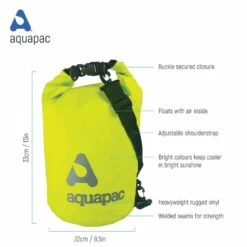 Aquapac Sac étanche 15L Heavyweight Avec Bandoulière Vert Acide -Kitesurf Boutique sac etanche 15l heavyweight avec bandouliere vert acide 2