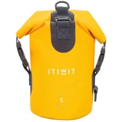SAC POLOCHON ÉTANCHE 5L JAUNE -Kitesurf Boutique sac polochon etanche 5l jaune 2