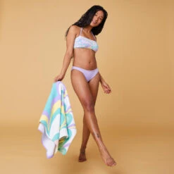 SERVIETTE L PRINT Flowy Parme 145x85 Cm -Kitesurf Boutique serviette l print flowy parme 145x85 cm 2