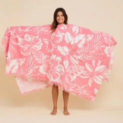 SERVIETTE PONCHO XXL Hawaian 190x190 Cm -Kitesurf Boutique serviette poncho xxl hawaian 190x190 cm 1
