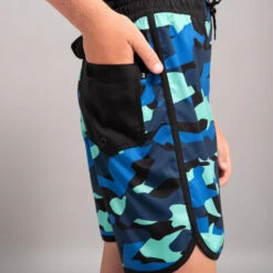 SHORT DE BAIN 500 BLEU CAMO -Kitesurf Boutique short de bain 500 bleu camo 7