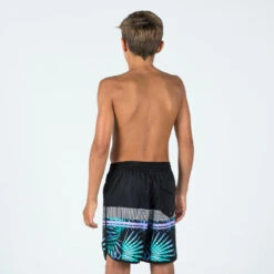 Short De Bain Garçon - 500 Palmsand Noir -Kitesurf Boutique short de bain garcon 500 palmsand noir 2