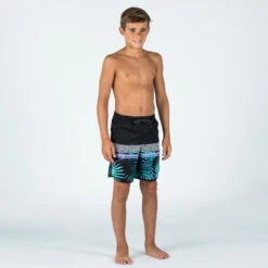 Short De Bain Garçon - 500 Palmsand Noir -Kitesurf Boutique short de bain garcon 500 palmsand noir 5