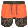 Regatta Short De Bain SERGIO Enfant (Orange Vif / Vert Kaki Sombre)
