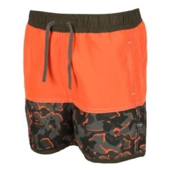 Regatta Short De Bain SERGIO Enfant (Orange Vif / Vert Kaki Sombre) -Kitesurf Boutique short de bain sergio enfant orange vif vert kaki sombre 3
