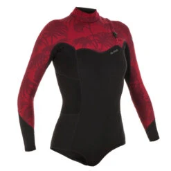 Shorty Manches Longues Femme Expert Néoprène Mousse 1.5 Mm Extra Souple Sans Zip -Kitesurf Boutique shorty manches longues femme expert neoprene mousse 15 mm extra souple sans zip 1