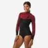 Shorty Manches Longues Femme Expert Néoprène Mousse 1.5 Mm Extra Souple Sans Zip -Kitesurf Boutique shorty manches longues femme expert neoprene mousse 15 mm extra souple sans zip