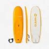 SURF MOUSSE 100 6'8" Livrée Avec Un Leash Et 3 Ailerons . -Kitesurf Boutique surf mousse 100 68 livree avec un leash et 3 ailerons