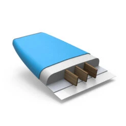 SURF MOUSSE 100 8'2" Livrée Avec Un Leash Et 3 Ailerons. -Kitesurf Boutique surf mousse 100 82 livree avec un leash et 3 ailerons 2