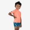 T-shirt Anti UV Bébé Manches Courtes Corail -Kitesurf Boutique t shirt anti uv bebe manches courtes corail