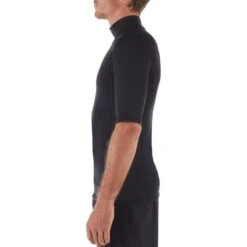 Tee Shirt Surf Top Thermique 900 Polaire Manches Courtes Homme Noir -Kitesurf Boutique tee shirt surf top thermique 900 polaire manches courtes homme noir 2