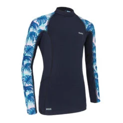 Top Solaire Fille Manche Longue Noir Presana -Kitesurf Boutique top solaire fille manche longue noir presana 8