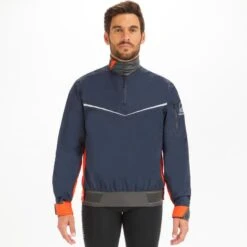Tribord Vareuse Coupe-vent Voile Homme Dinghy 500 Bleu Foncé/orange -Kitesurf Boutique vareuse coupe vent voile homme dinghy 500 bleu fonceorange 2