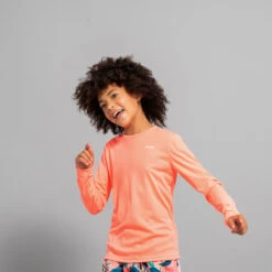 Water Tee Shirt Anti UV Surf Manches Longues Junior Corail -Kitesurf Boutique water tee shirt anti uv surf manches longues junior corail 4